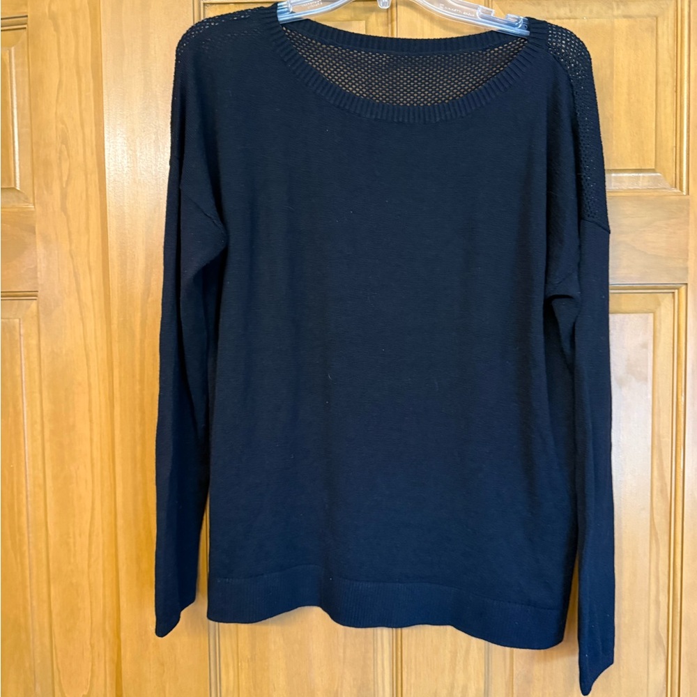lululemon Well Being athletica Black Crew Neck Sweater